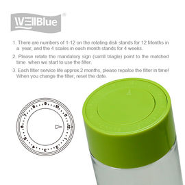 550ml Alkalizing Water Bottle, Alkaline Water Bottle With Alkaline Filter Purifier